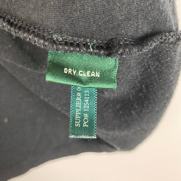 Lauren Ralph Lauren Black Waterfall Lightweight Cardigan Sweater Womens Sz Large - Picture 7 of 10